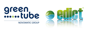 Greentube und Edict Logo