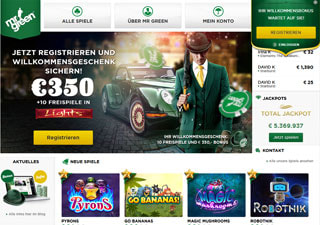 Mr Green Casino Webseite